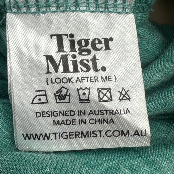 Tiger Mist Teal Wrap Crop Top - Picture 10 of 12